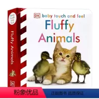 [正版]DK出品 Baby Touch and Feel Fluffy Animals 毛茸茸的动物 英文原版绘本 幼
