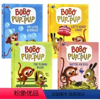 [正版]波波与狗狗系列1234册合售 英文原版绘本 Bobo and Pup Pup 幼儿童全彩趣味漫画故事动物图画桥