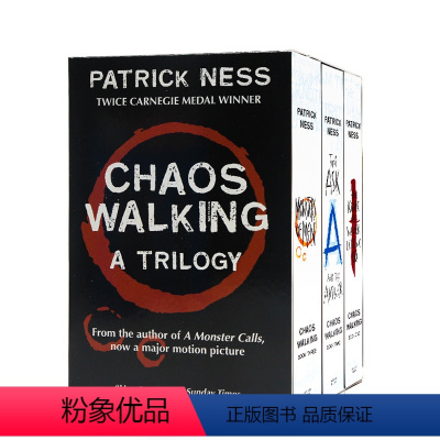 [正版]进口英文原版 混沌漫步 3册套装合售 Chaos Walking 当怪物来敲门作者 派崔克奈斯获奖之作 卡
