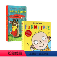 [正版]进口英文原版 I Am a Bunny 我是一只 Funny Face 有趣的表情包 2本合售 低幼英语