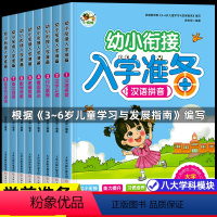 [全8册]幼小衔接入学准备 [正版]幼小衔接入学准备全套8册 为一年级做准备 幼儿园大班升一年级书籍 3-6岁孩子学前练