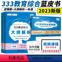 333教育综合大纲解析+逻辑图 [正版]2024考研333教育综合大纲解析蓝皮书教育学专硕333教育综合逻辑图可