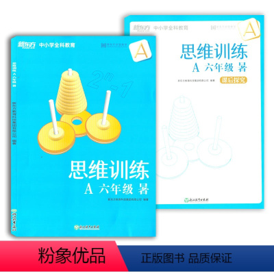 [正版]无答案中小学全科教育思维训练A六年级暑 浙江教育出版社小学趣味数学 六年级数学暑假精进班泡泡少儿产品研发中心6