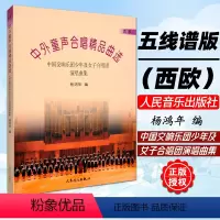 [正版] 杨鸿年中外童声合唱精品曲选 西欧五线谱 中国交响乐团少年及女子合唱团演唱曲集 儿童合唱曲谱教程书籍 人民音乐