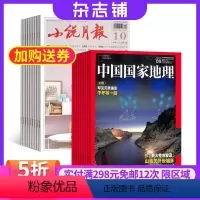 [正版]中国国家地理加小说月报 组合 2024年8月起订 共24期 地理旅游 地理百科 人文历史图书期刊青春故事 心