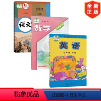 语文+沪科版数学+外研版英语[套装3本] 七年级下 [正版]安徽合肥适用七年级下册语文数学英语书 初中7七年级下册人教版