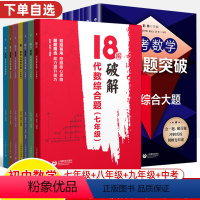 [正版]18招破解初中数学中考压轴题突破几何辅助线代数综合大题选择填空小题方程函数七八九年级解题方法与技巧思维训练初升