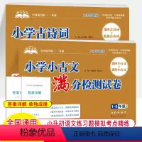 小学古诗词+小古文[大字护眼版] 共2册 小学通用 [正版]小升初小学古诗词小古文满分检测试卷大字版期末冲刺100分金考