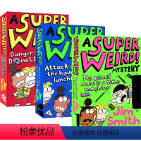 超级怪异谜团 3册 [正版]A Super Weird Mystery 超级怪异谜团 推理漫画小说 幽默搞笑英语桥梁书