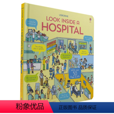 看里面医院 [正版]100元2件Usborne See Inside Questions Answers 看里面问与答科
