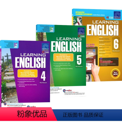 学习英语 4-6年级 [正版]SAP Learning English Workbook 1-6年级 学习系列英语6册练