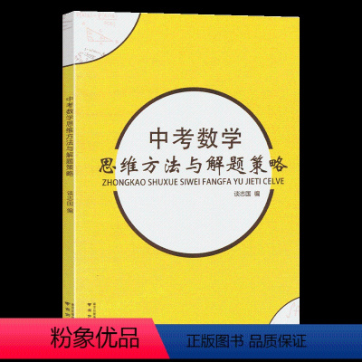 中考数学思维方法与解题策略 初中通用 [正版]中考数学思维方法与解题策略 谈志国 通用版初二三年级初三数学复习资料数学思