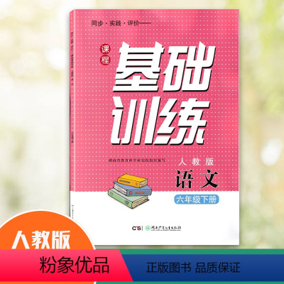 语文 六年级下 [正版]2023课程基础训练六年级下册语文人教版RJ同步实践评价湖南少年儿童出版社 拥有预习课学习圈讲解
