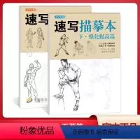 [正版]速写描摹本上下篇2020美学大师基础入门三姿线描动态单人站坐蹲组合场景人物速写临摹范本美术绘画技法画册教程速写