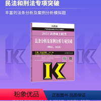 [正版] 2021考研法律硕士联考法条分析及案例分析专项突破(刑法、民法) 法学非法学文运法硕 可搭法硕考试分析