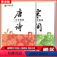 2本:[唐诗+宋词三百首精选]-楷书 [正版]唐诗三百首精选宋词三百首精选 赏读版楷书字帖行楷字帖 硬笔书法字帖钢笔字帖
