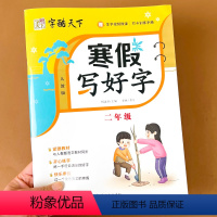 [二年级]寒假写好字 小学二年级 [正版]寒假写好字小学生二年级人教版寒假练字帖每日一练楷书笔画笔顺汉字描红本写好规范字