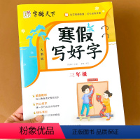 [三年级]寒假写好字 小学三年级 [正版]寒假写好字小学生三年级人教版寒假练字帖每日一练楷书笔画笔顺汉字描红本写好规范字