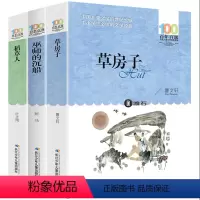 [正版]3册草房子稻草人书巫师的沉船百年百部中国儿童文学经典书系三四五六年级小学生阅读课外书籍6-12岁课外书