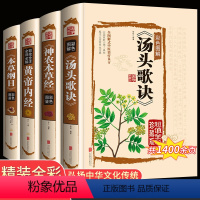 [正版]4册汤头歌诀白话解中药本草纲目皇黄帝内经神农本草经彩图全注全解中医配方四大名著基础理论中药养生 汤头歌决张景宗