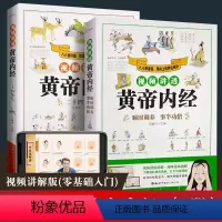 [2册]视频讲透黄帝内经 [正版]视频讲透黄帝内经原版全套顺时调养事半功倍二十四节气全集原文白话文版中医书籍全套倪海厦图