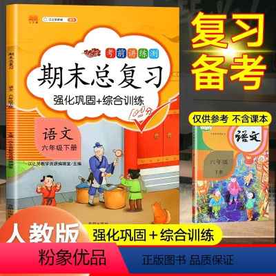 语文[人教版] 六年级下 [正版]六年级下册语文期末总复习人教版同步练习册专项强化训练练习题冲刺100分复习辅导资料小学