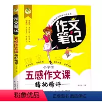 作文笔记-五感作文课 小学通用 [正版]小学生作文笔记五感法作文课人教版小学三四年级五六年级上册下册语文满分作文大全思维