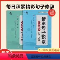 精彩句子积累+修辞手法[全2册] 小学通用 [正版]启文轩句子训练 30天精彩句子积累小学语文句子训练语文修辞手法