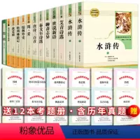 全13册人教版 九年级上下学期阅读 [正版]九年级全套13册上册下册课外阅读书籍名著书目完整版艾青诗选和水浒传简爱儒林