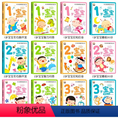 [全12册]1-3岁宝宝多元智能培养早教大书 [正版]3岁宝宝书籍0-3岁幼儿智力逻辑思维训练左右脑开发早教绘本适合看的