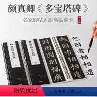 [共3卷]颜真卿 多宝塔碑 (单字放大+局部原帖) [正版]全3本颜真卿多宝塔碑临摹字帖卡米字格近距离放大原碑教程勤礼颜