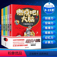 [正版]全套5册 燃烧吧大脑书 8-15岁小学生专注力记忆力逻辑思维训练书籍 爱因思维强大脑书 儿童九宫格冲关迷宫开