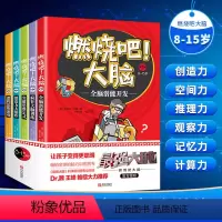 [正版]全套5册 燃烧吧大脑书 8-15岁小学生专注力记忆力逻辑思维训练书籍 爱因思维强大脑书 儿童九宫格冲关迷宫开