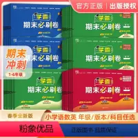 [3册]语文+数学+英语人教版 三年级下 [正版]2024春经纶小学学霸期末必刷卷一二三四五六年级下册语文数学英语人教版