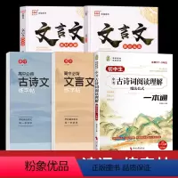 [语文5册]古诗词+文言文(讲解+字帖) 初中通用 [正版]2024版初中通用中考古诗词阅读理解魔法公式一本通 7-9年