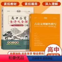 [古诗文基础]72篇默写+72篇全解 高中通用 [正版]2024版高中文言文名段阅读专项全解全练一本全新高考实词虚词真题
