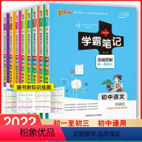 [套装]初中全套9本 初中通用 [正版]2022新版学霸笔记初中全套语文数学英语物理化学地理生物道德与法治历史文言文七八