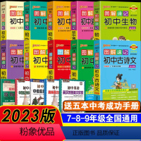 十本套装 初中通用 [正版]PASS 绿卡 2023图解速记初中英语词汇高频版2000词+500词 第10次修订 中考英