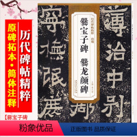 [正版]爨宝子碑 爨龙颜碑 南朝 历代碑帖精粹 简体旁注附技法解析 临摹毛笔隶书书法练字帖 安徽美术出版社