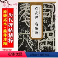 [正版]袁安碑袁敞碑 汉 历代碑帖精粹 篆书书法毛笔字帖 原碑拓本附简体旁注 传世临摹佳品 安徽美术出版社