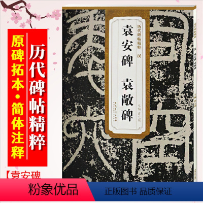 [正版]袁安碑袁敞碑 汉 历代碑帖精粹 篆书书法毛笔字帖 原碑拓本附简体旁注 传世临摹佳品 安徽美术出版社