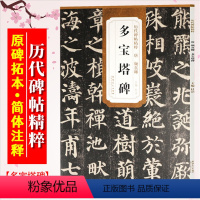 [正版]多宝塔碑 唐 颜真卿 历代碑帖精粹 颜体楷书书法传世名品毛笔字帖 附简体旁注 安徽美术出版社