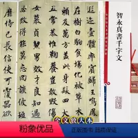 [正版]智永真书千字文 中国著名碑帖8开彩色放大本 智永楷书千字文高清全文放大版 楷书墨迹版毛笔书法字帖 孙宝文编 上