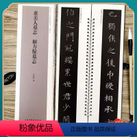 [正版]董美人墓志 解方保墓志 经典碑帖近距离临摹练字卡 魏碑楷书1卷附简繁体旁注原碑帖毛笔书法字帖 天津人民美术出版