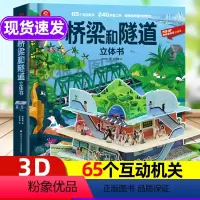 正版[桥梁和隧道]立体书 [正版]桥梁和隧道立体书儿童立体书3d翻翻书 3-6-8岁以上小学生课外建筑工程科普启蒙类书籍