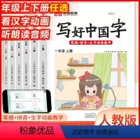 [语文]写好中国字上下册(2本) 小学一年级 [正版]新品2024写好中国字正楷临摹儿童硬笔楷书一二三四五六年级下册上册