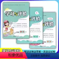 [人教版]语文+英语+[北师版]数学 六年级下 [正版]新课程6/六年级下册人教版语文英语+北师版数学学习与评价套装3本