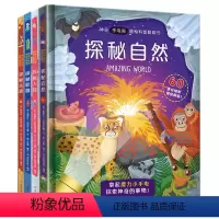 探秘人体+自然+机器+古迹 [正版]手电筒系列3d自然翻翻书全4册 探秘人体 自然 古迹 机器儿童3d立体书3-6-8-
