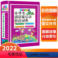 [正版]DF彩色图解版小学生谚语歇后语俗语词典大全小学成语字典格言警句作文素材励志名句大全集字典与教学大纲同步多功能工