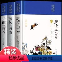 [全3册布面精装]唐诗+宋词+元曲 [正版]全3册 唐诗三百首唐诗宋词元曲全集古诗词大全集书全 高中生用鉴赏赏析诗词大会